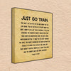 Just Go Train Quote By Georges St. Pierre - Canvas Art Print